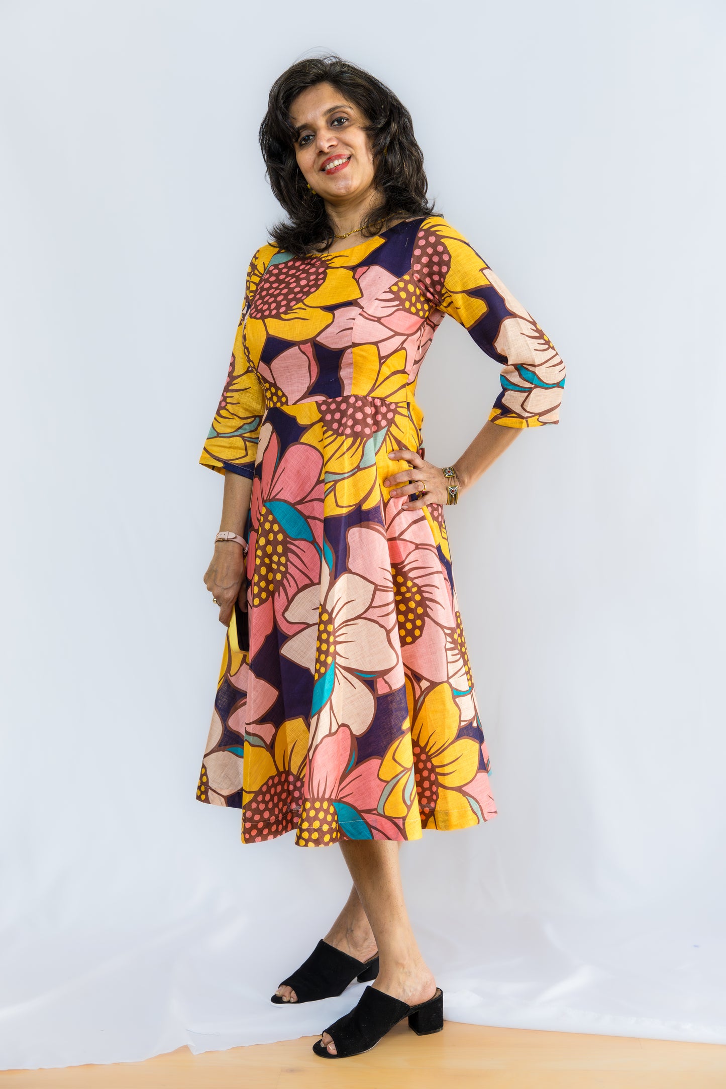 Marigold Linen Summer Dress - Yellow